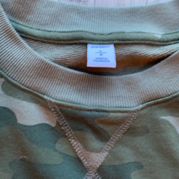 Oversized camo jersey top/tunic sweater dress - Picture 3 of 3